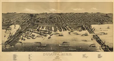 MN Duluth 1887 MAP