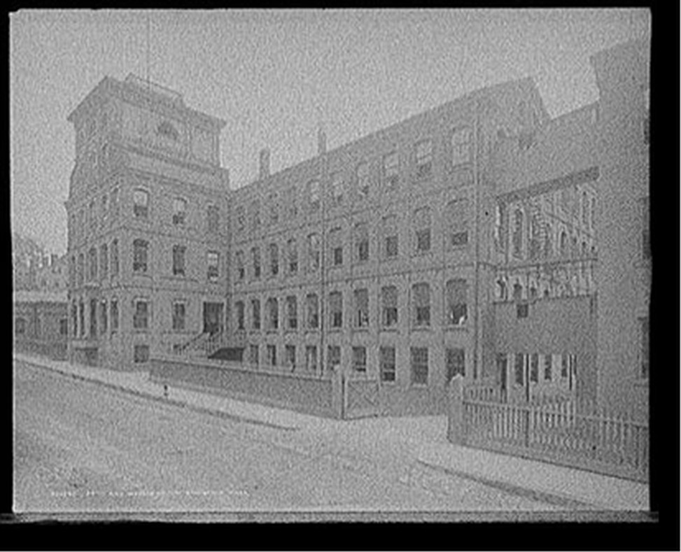 Smith and Wesson factory, Springfield, Mass., c1908. — historic photograph