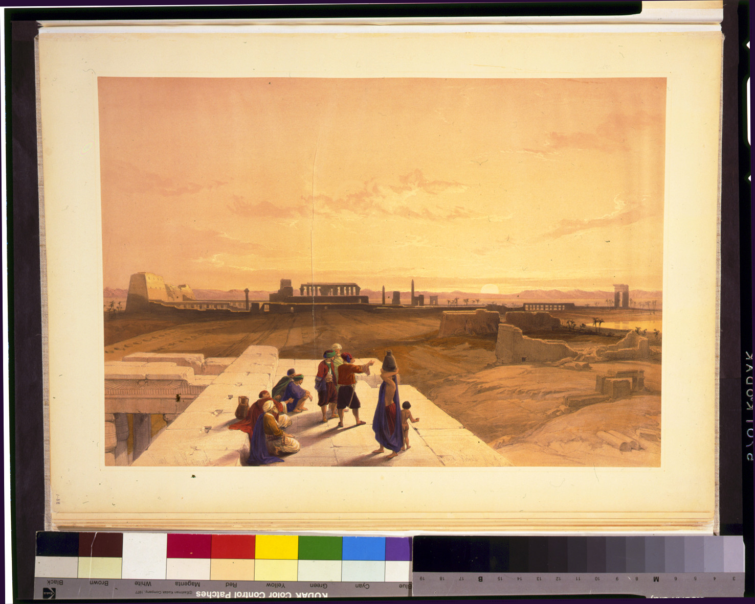 Ruins of Karnack / David Roberts, R.A., [published between 1846 and 1849] — antique lithograph