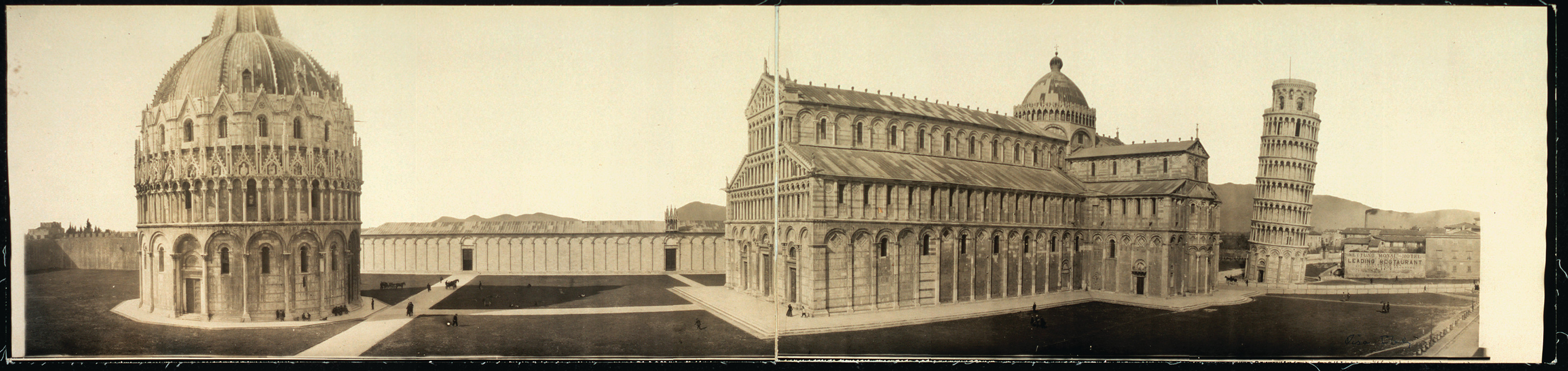 Leaning Tower, Baptistry & Cathedral, Pisa, Italy, 1909, 1909 — historic image
