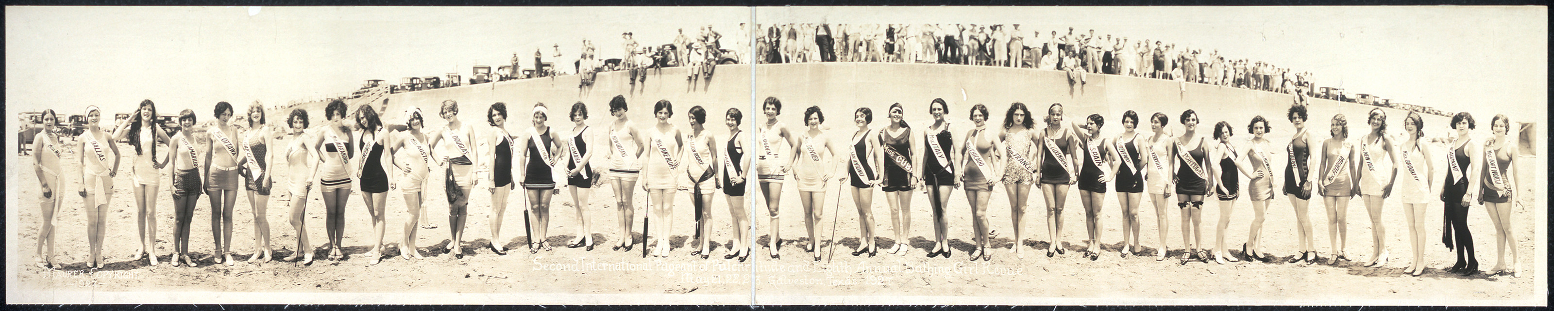 8th Ann Bathing Girl Revue Galveston, Texas, 1927, 1927 — historic image