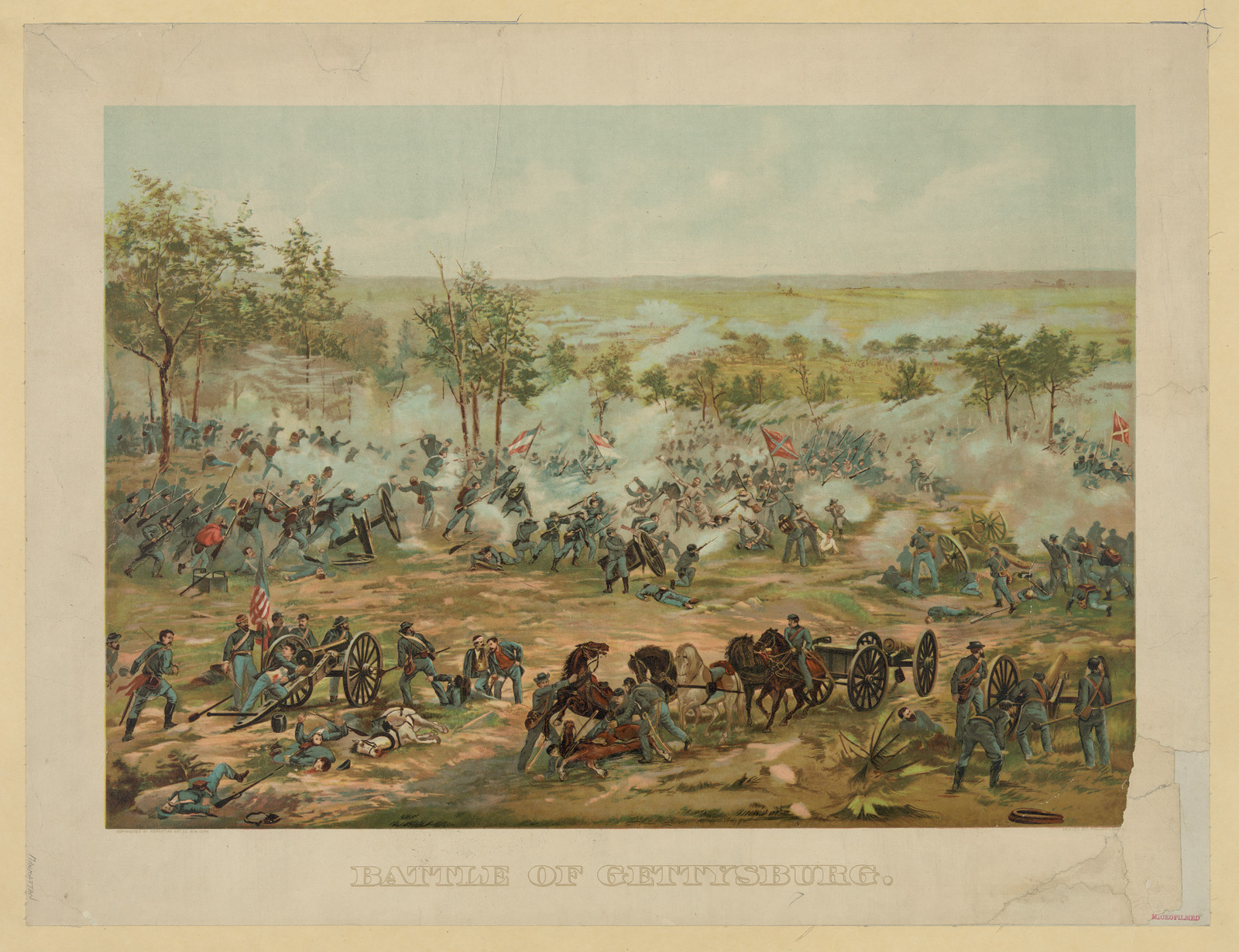Battle of Gettysburg, c1887 May 16. — historic print