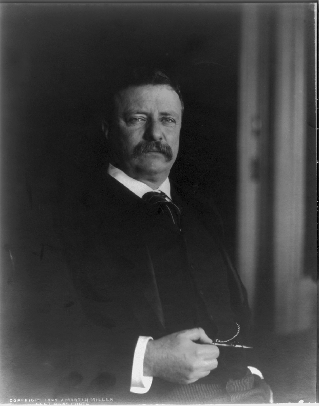 [Theodore Roosevelt, half length portrait, facing slightly right] — historic photograph