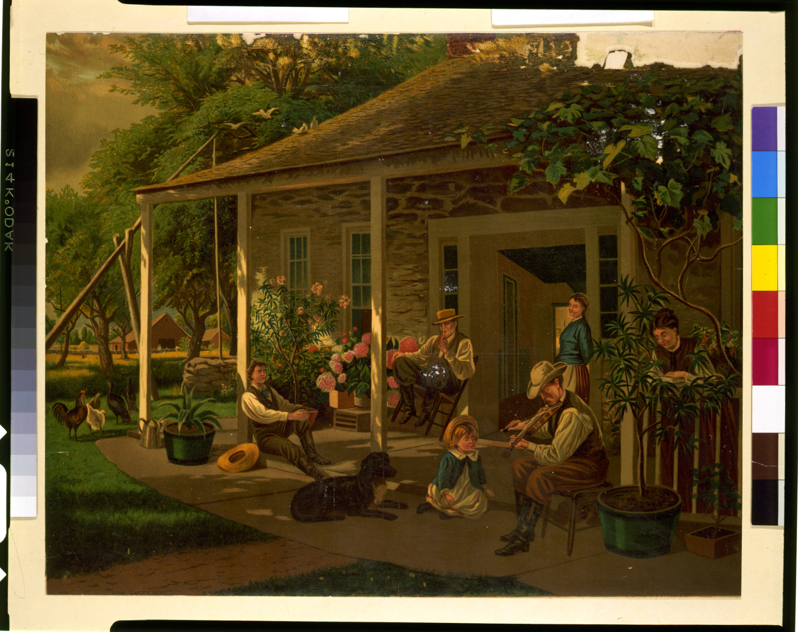 Home sweet home, c1877. — antique lithograph