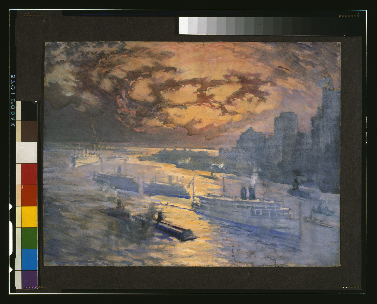 [Reflective river], [between ca. 1921 and 1926] — historic drawing