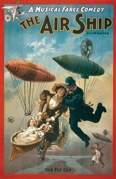 The Air Ship: a musical farce comedy poster
