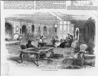 Grand saloon of the Atlantic""