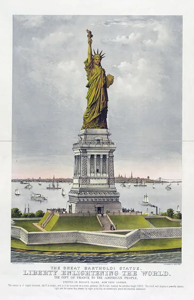 The Great Bartholdi Statue. Liberty Enlightening the World