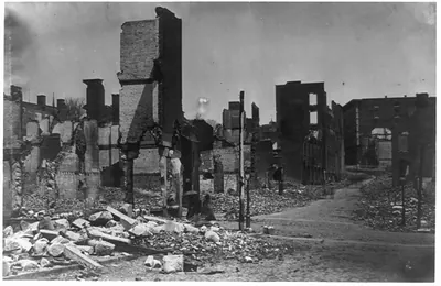 Ruins in Richmond, cor. Carey and Governor Sts.