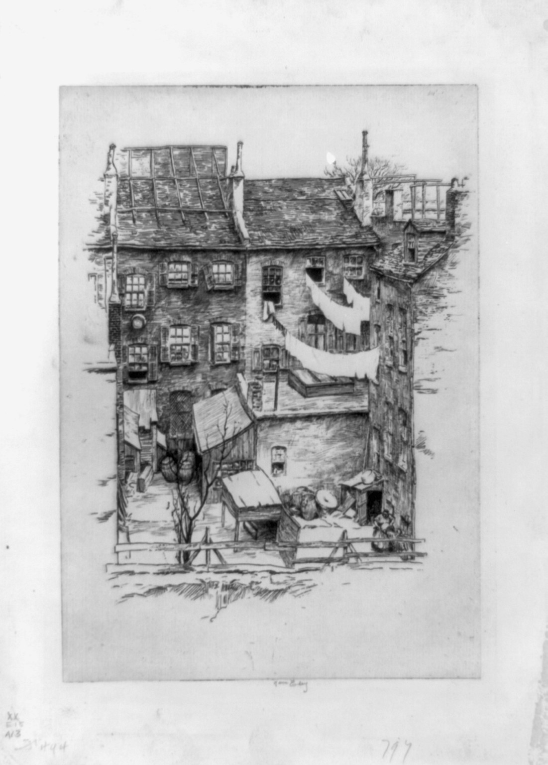 [Backyards] / Kerr Eby., [193-] — historic print