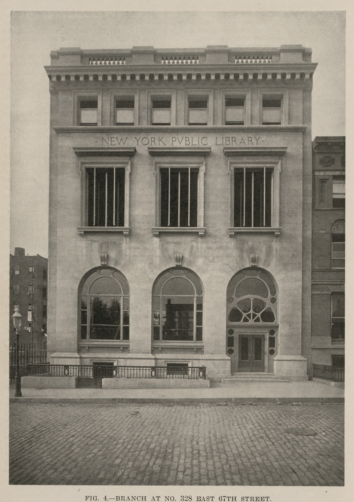 Branch at No. 328 East 67th Street, New York Public Library — historic image