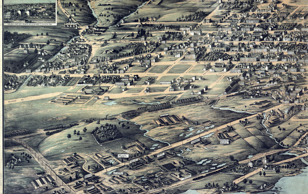 21, Maryland — antique map