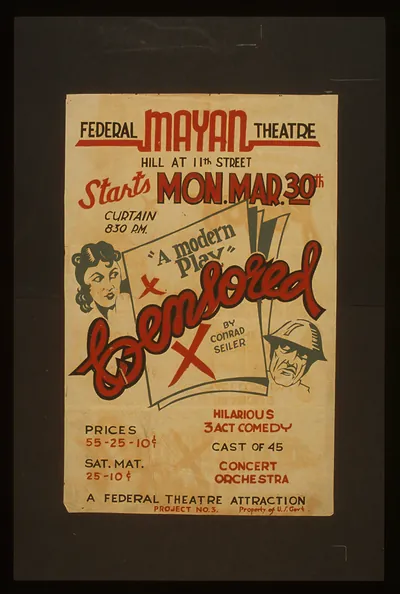 Federal Mayan Theatre [presents] Censored a modern play by Conrad Seiler Hilarious 3