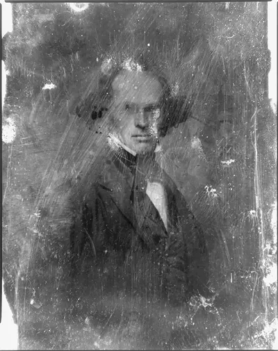 [Nathaniel Hawthorne, half-length portrait, three-quarters to right, eyes front]
