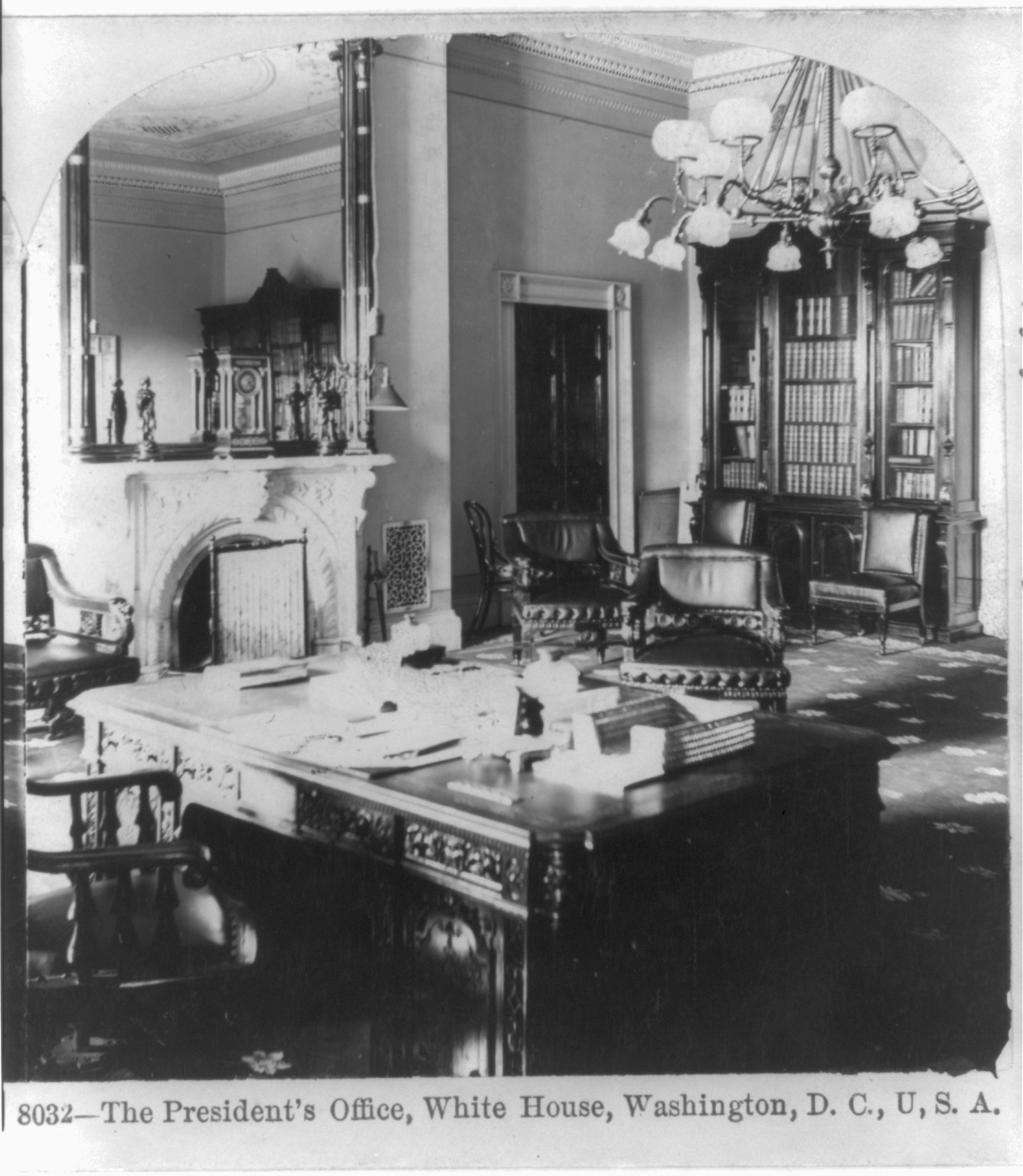 The President's Office, White House, Washington, D.C., U.S.A., Meadville, Pa. : Keystone View Co. c1898. — historic photograph