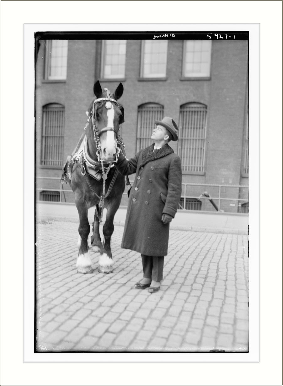 O'More and horse, n/a — historic photograph