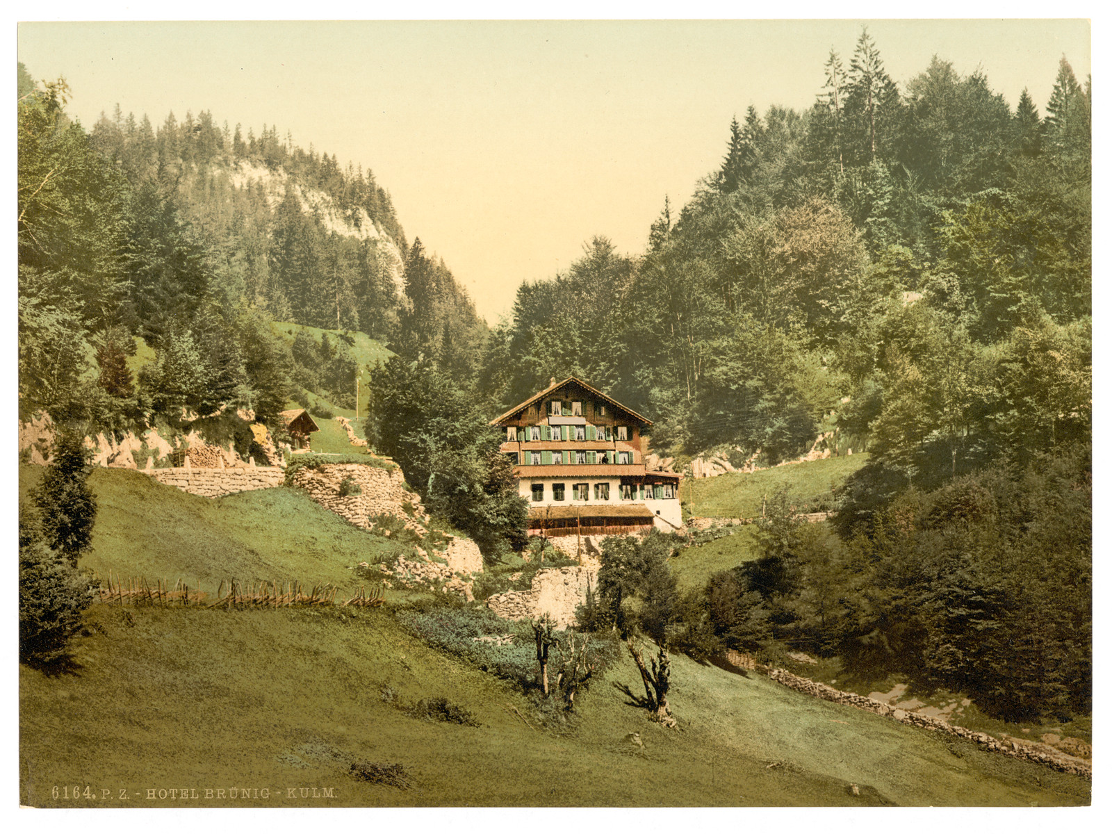 The Summit Hotel Brunig Bernese Oberland Switzerland, [between ca. 1890 and ca. 1900]. — historic print