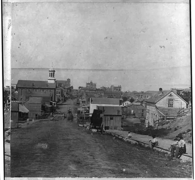 Fifth Street, Leavenworth, Kansas, 809 [309] miles west of St. Louis, Mo.