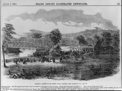 Frightful accident on the Lehigh Valley Railroad, near Allentown, Pa.