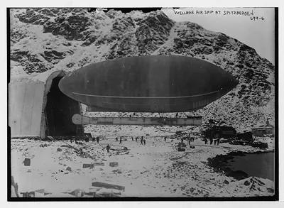 Blimp-Wellman air ship, Spitzbergen