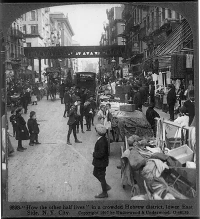 How the other half lives" in a crowded Hebrew district N.Y. City"