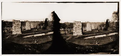 Richmond Virginia. Ruins of Richmond & Petersburg Railroad bridge