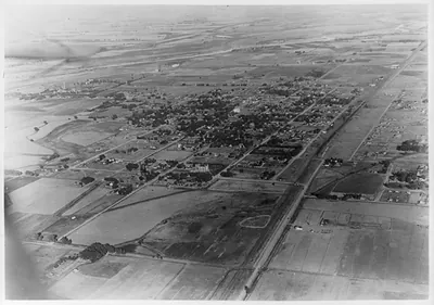 Colorado - Las Animas. Aerial view