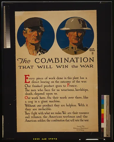 The combination that will win the war / Adolph Treidler.