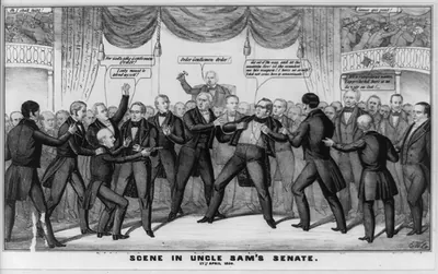 Scene in Uncle Sam's Senate. 17th April 1850