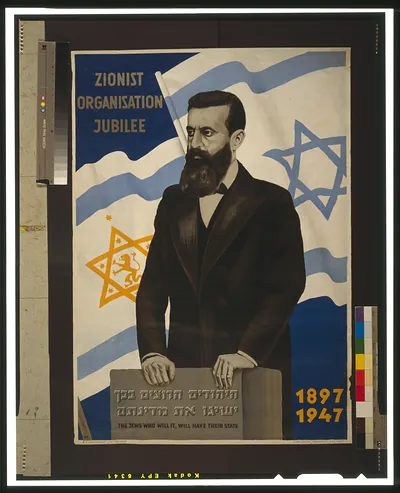 Zionist Organisation Jubilee--The Jews who will it, will have their state / [Lov].