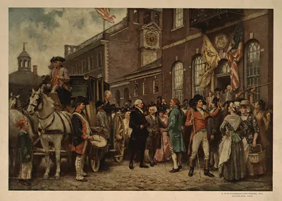 Washington's inauguration at Philadelphia / J.L.G. Ferris.