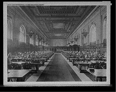 Main reading room, the New York Public Library