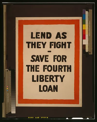 Lend as they fight - Save for the fourth Liberty Loan