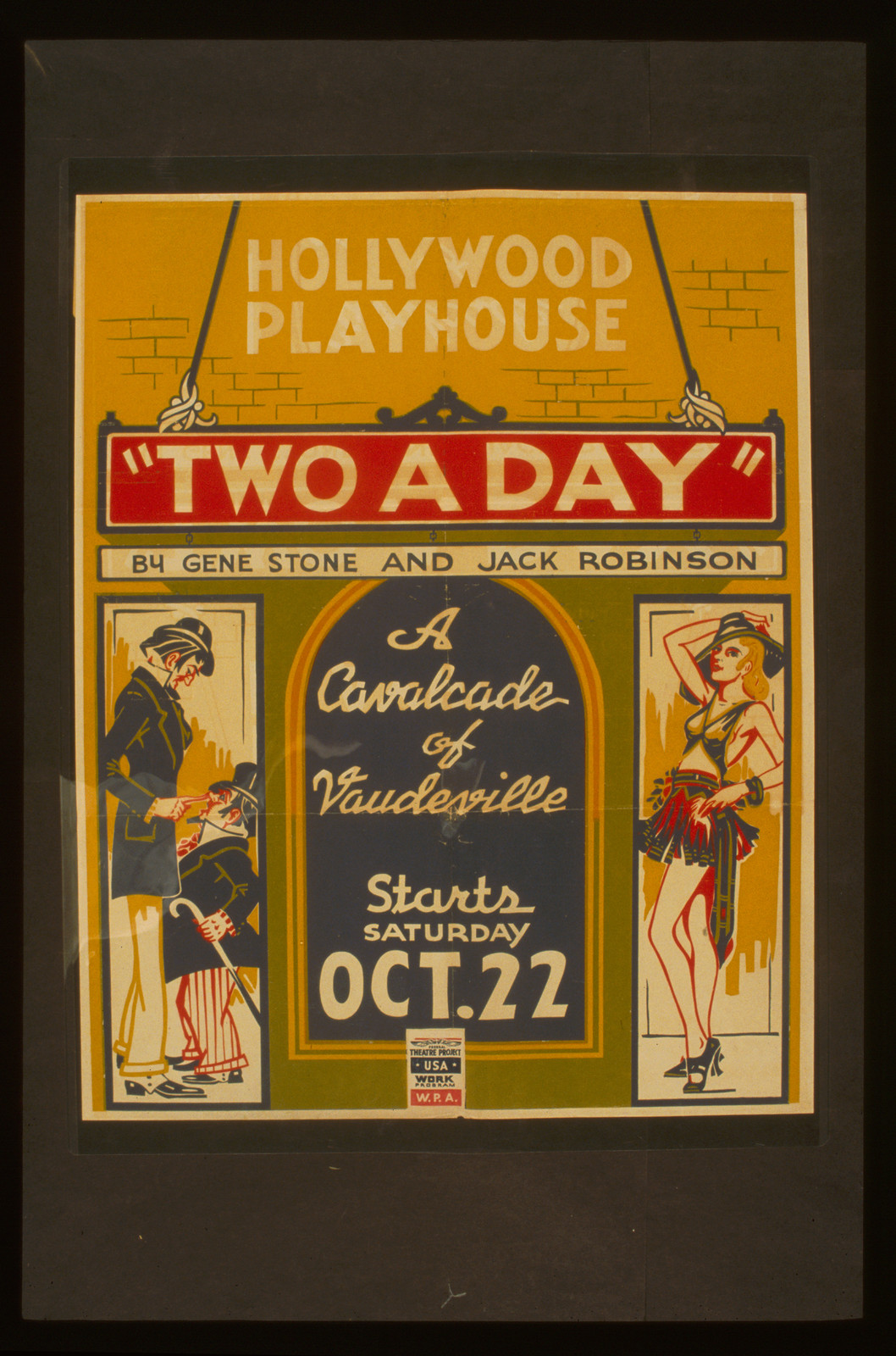 Two a day by Gene Stone and Jack Robinson A cavalcade of vaudeville., 1938 — vintage poster