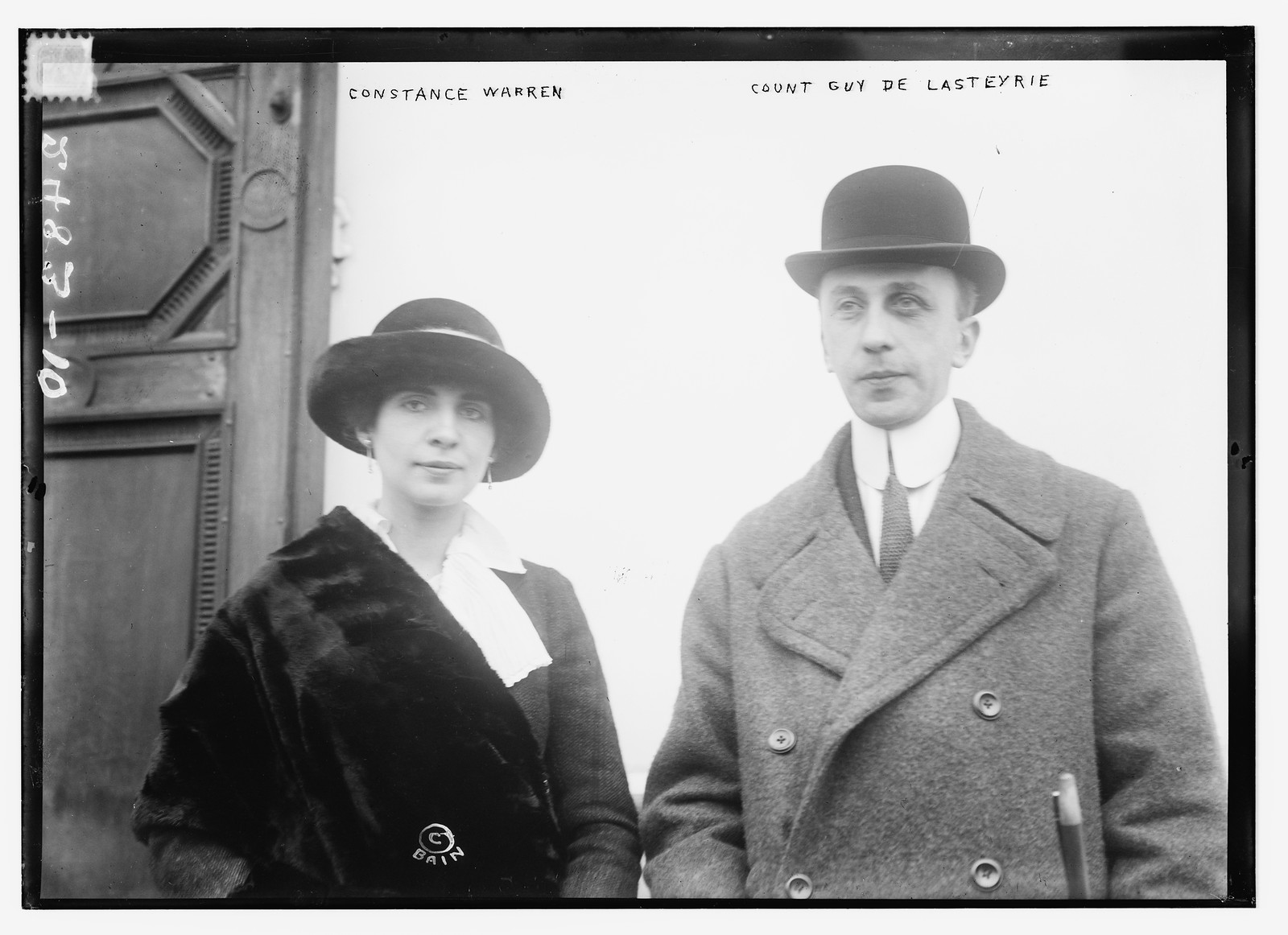Constance Warren and Count Guy De Lasteyrie, n/a — historic photograph