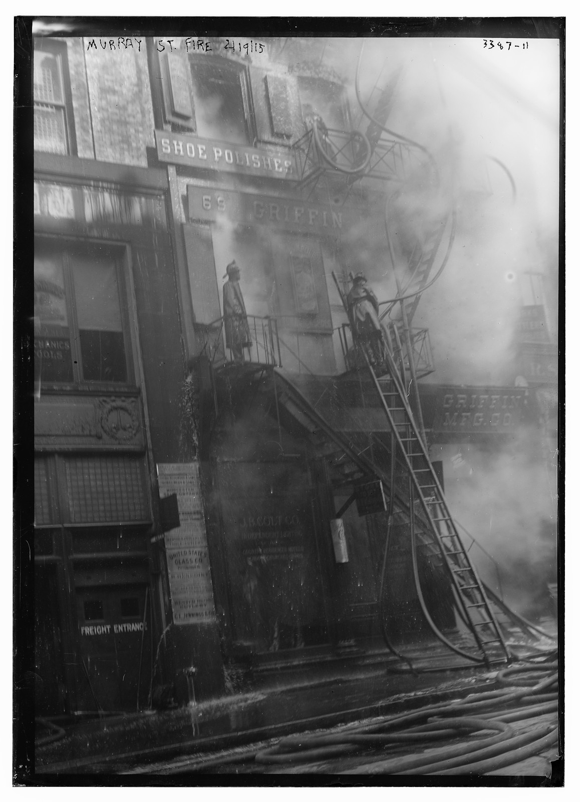 Murray St. fire, 2/19/15, 2/19/15. — historic photograph