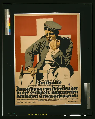 Tonhalle Ausstellung von Arbeiten der in der Schweiz internierten deutschen Kriegsgefangenen, 1918