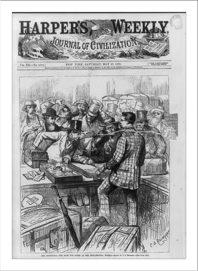 Our Centennial - the rush for rooms at the Philadelphia Hotels