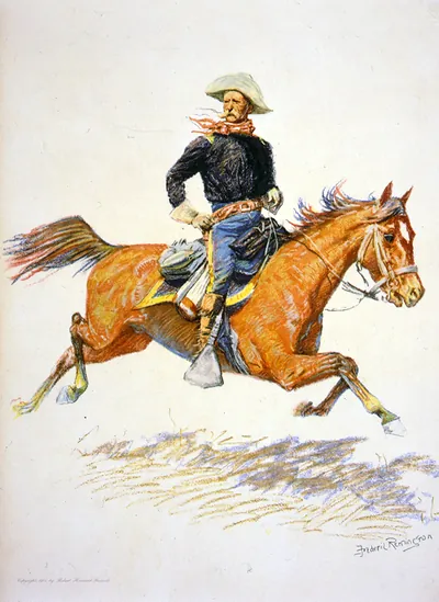 [A cavalry officer] / Frederic Remington.
