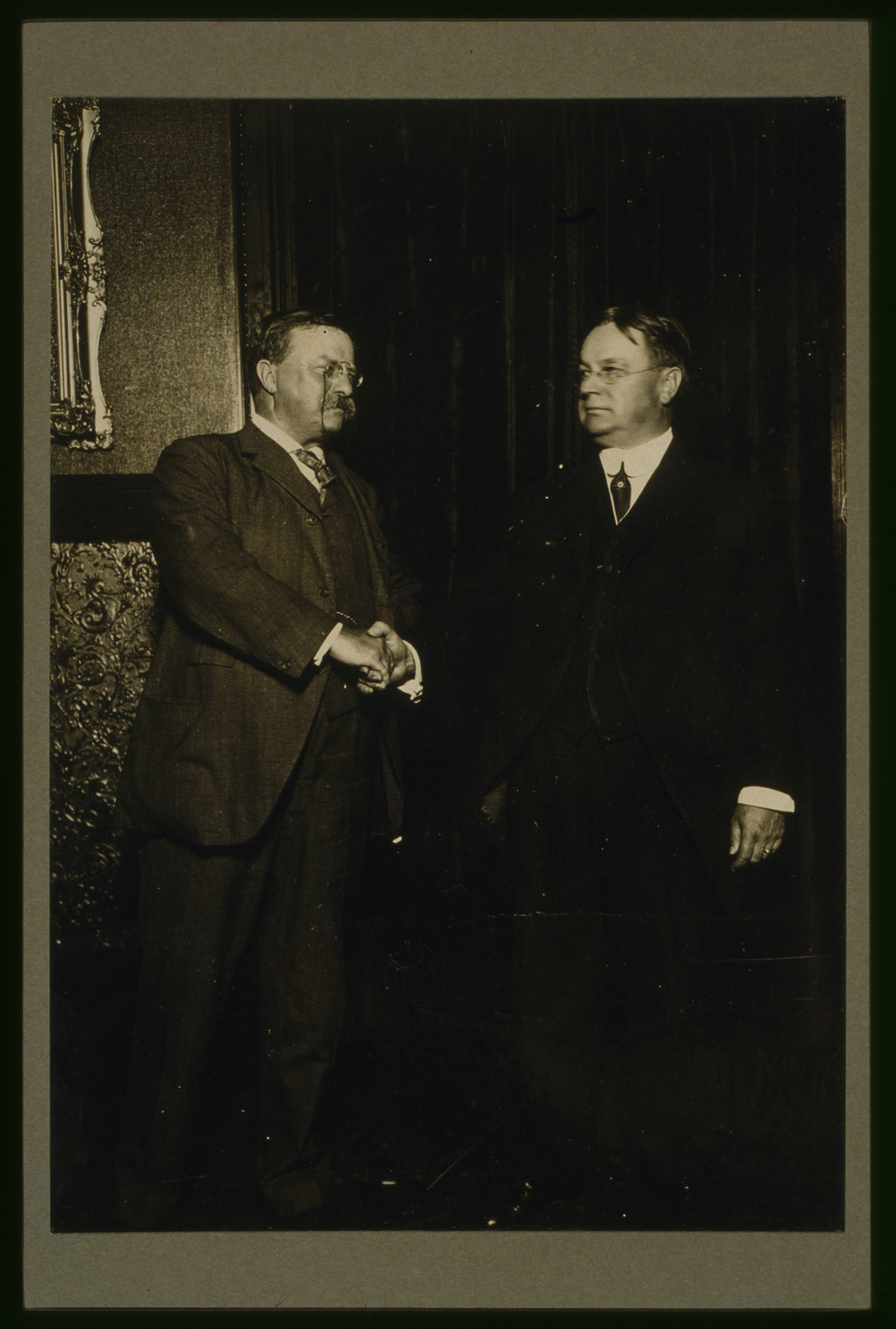 Roosevelt and Johnson after nomination, c1912. — historic photograph