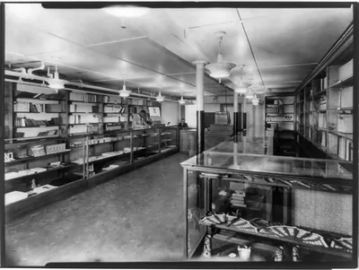 Co-operative Bookstore, Howard University, Washington, D.C., [interior]