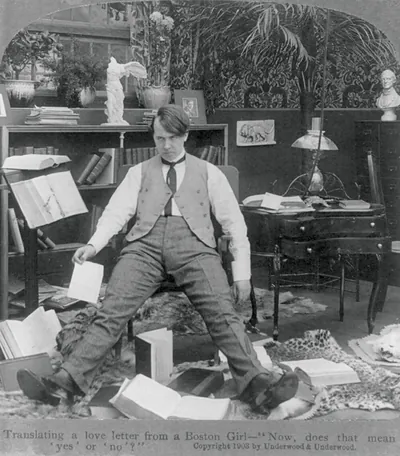 Translating a Love Letter from a Boston Girl--Now Does That Mean Yes or No?" Underwood & Underwood