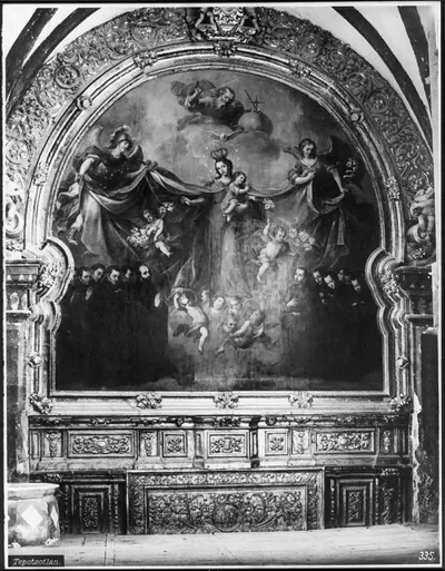 Regina Coeli with angels, saints and Jesuit attendants