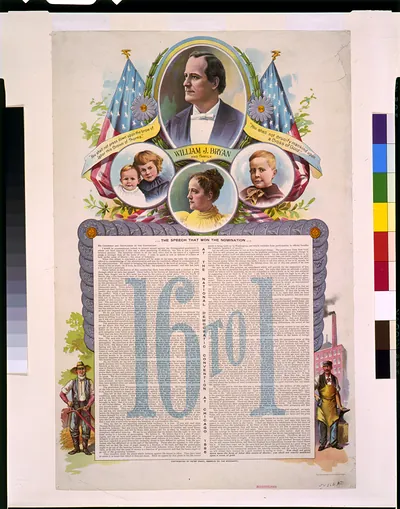 16 to 1. ... the speech that won the nomination ... at the National Democtratic Convention at Chicago, 1896