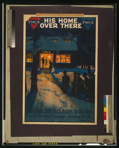 His home over there--More than 2000 such homes for our boys United War Work Campaign, November 11th - 18th / Albert Herter.