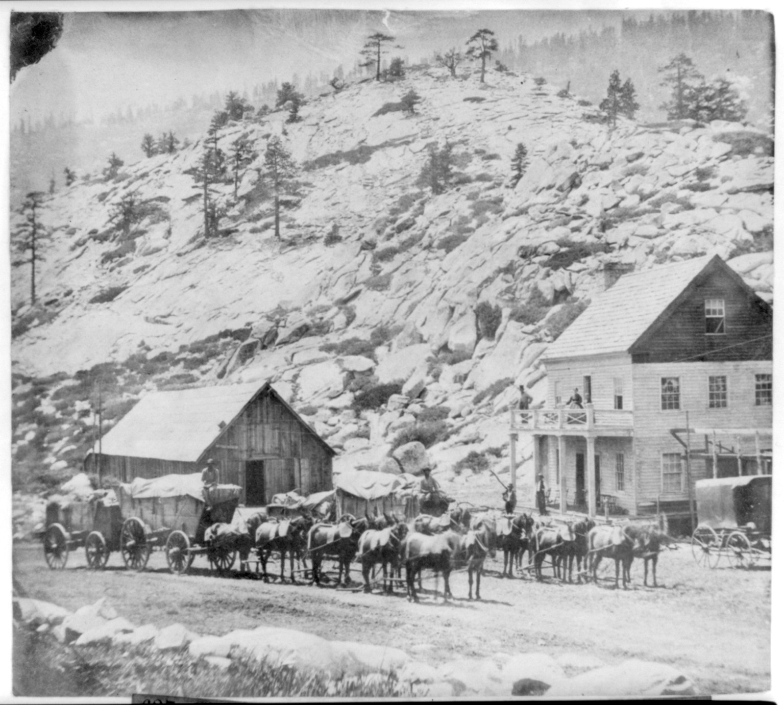 Slippery Ford house, El Dorado County, Calif., [published 1866] — historic photograph