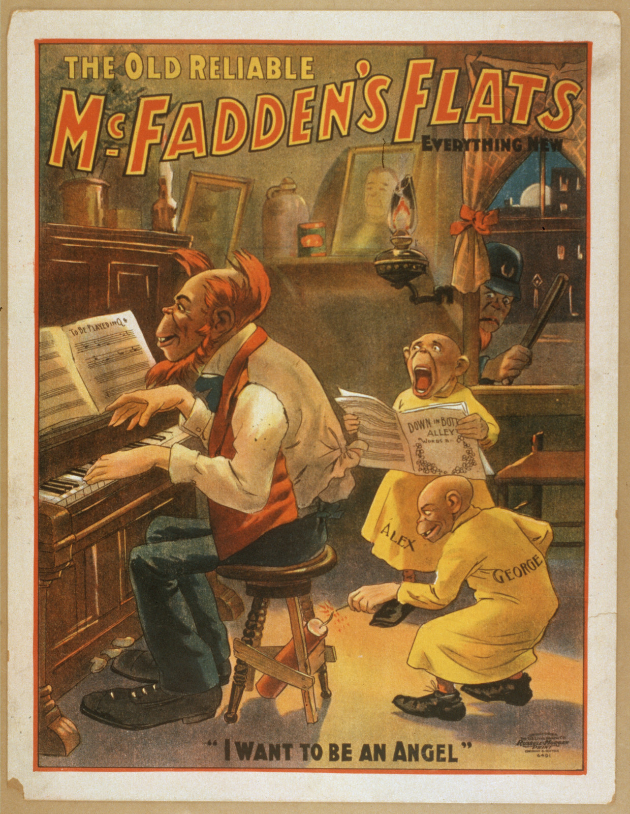 The old reliable McFaddens flats everything new., 1902 — vintage poster