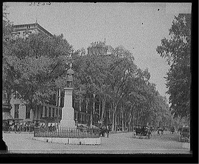 [Grand Union Hotel and Broadway at Monument Square, Saratoga Springs, N.Y.]