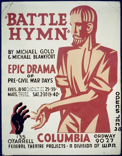 Battle hymn by Michael Gold & Michael Blankfort epic drama of pre-civil war days.