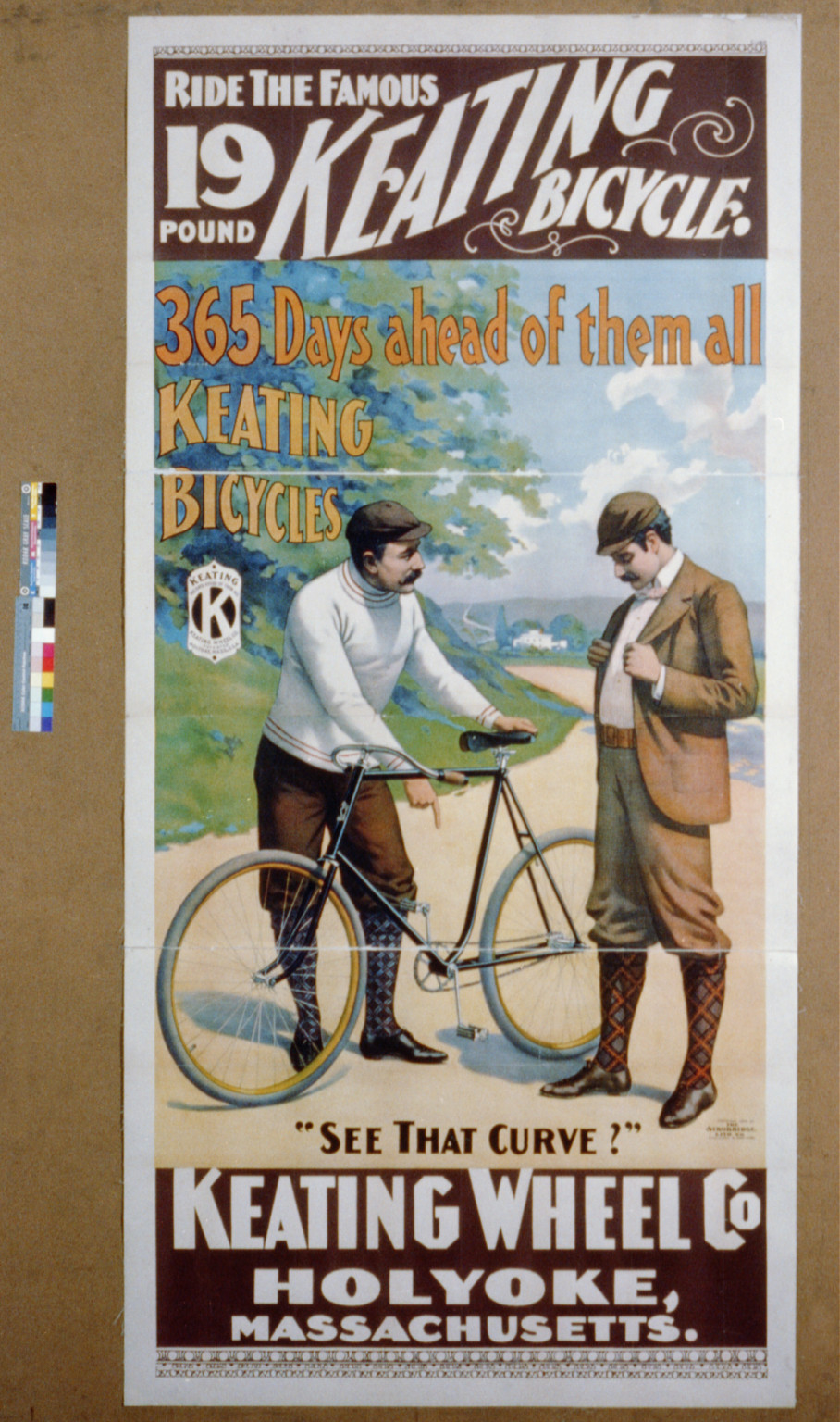 Keating Bicycle, 365 Days ahead of them all, [no date recorded on caption card] — vintage poster